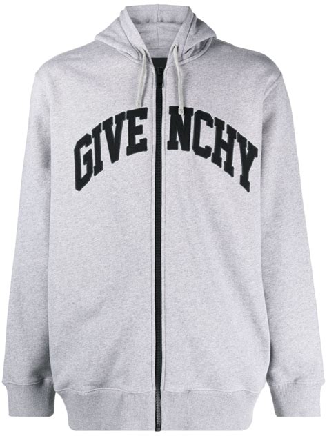 givenchy zip up sweats|Givenchy crest sweatshirt.